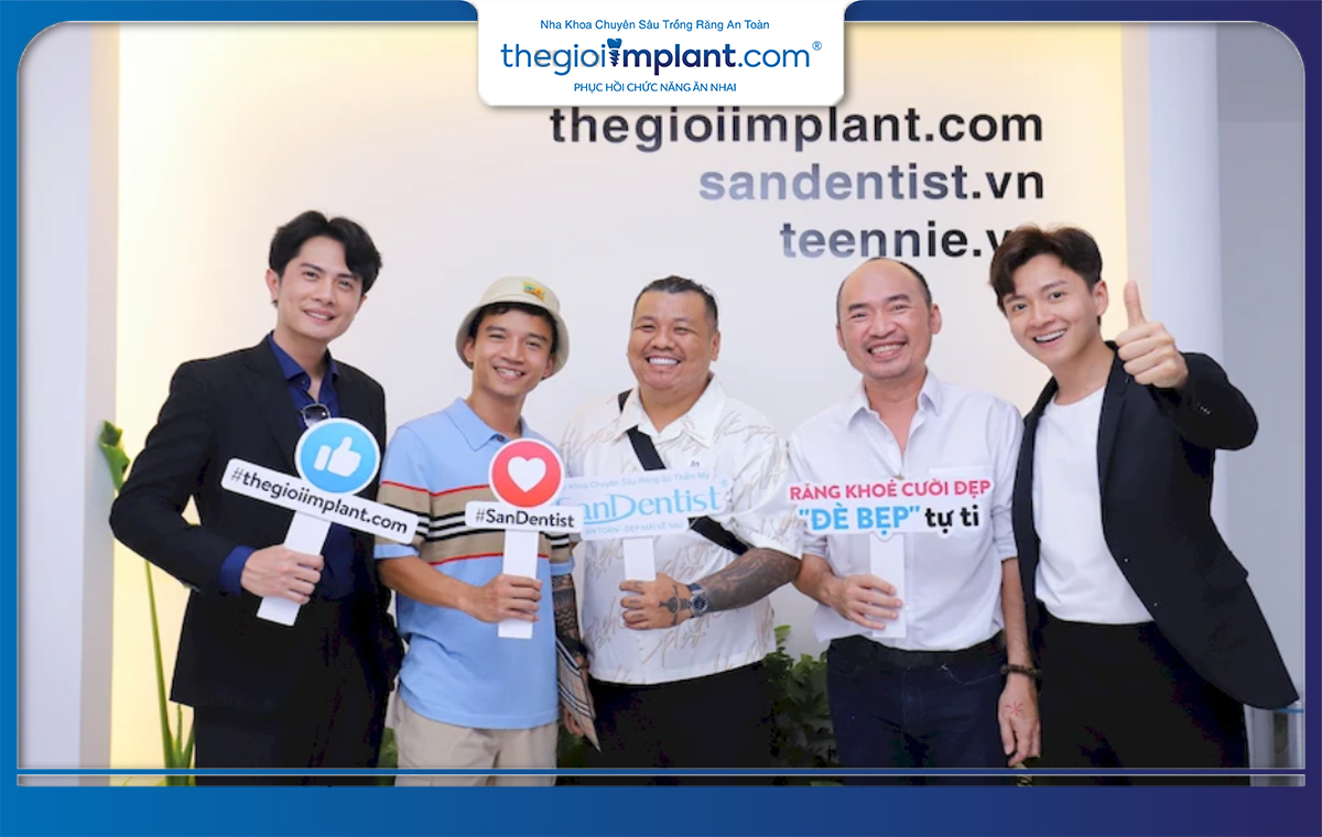 Với quy trình trồng răng implant khoa học, nha khoa thegioiimplant.com đã nhận được sự tin tưởng của đông đảo nghệ sĩ.