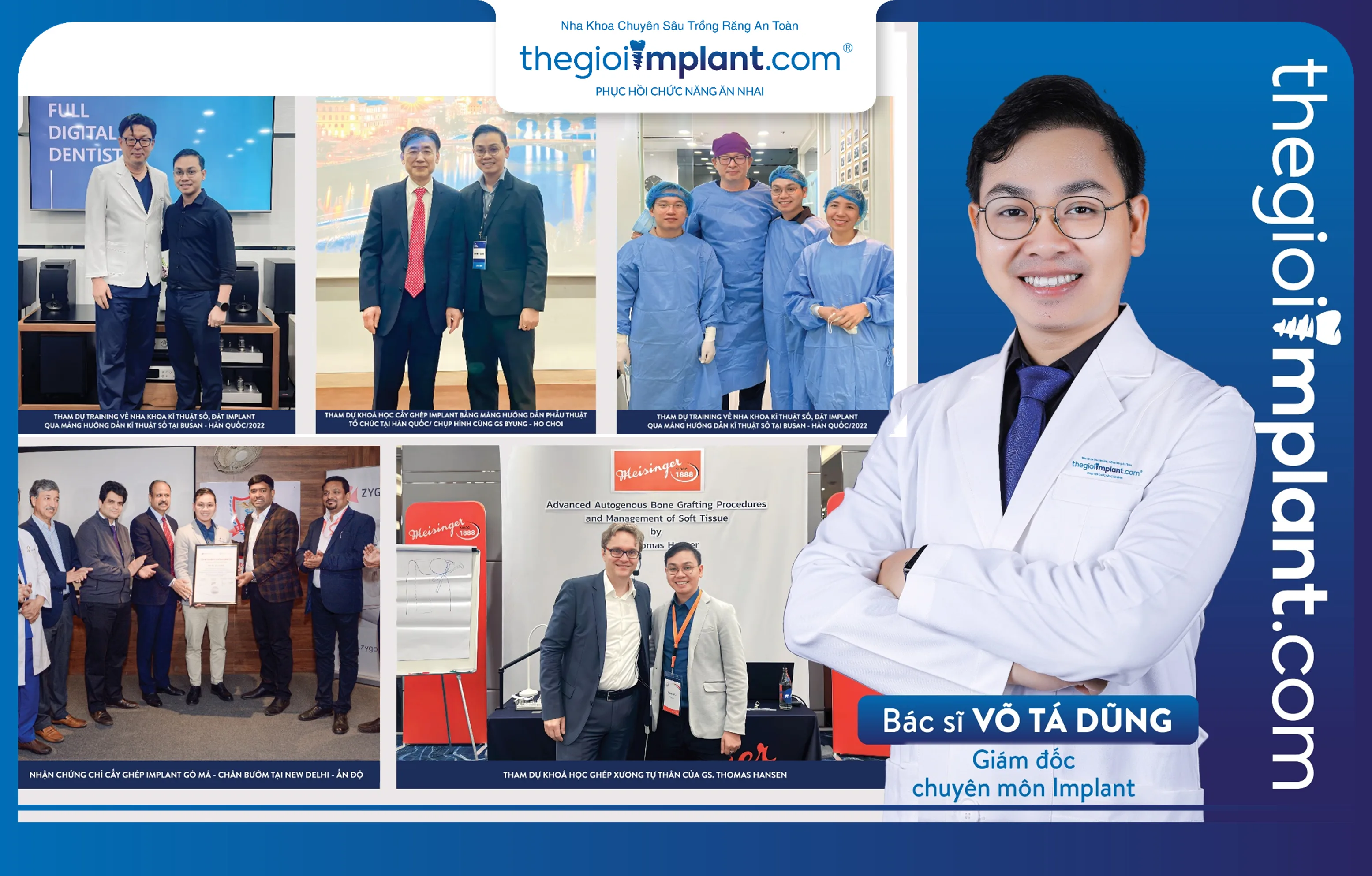 Bác sĩ Võ Tá Dũng - Giám đốc chuyên môn Implant tại nha khoa Thế Giới Implant