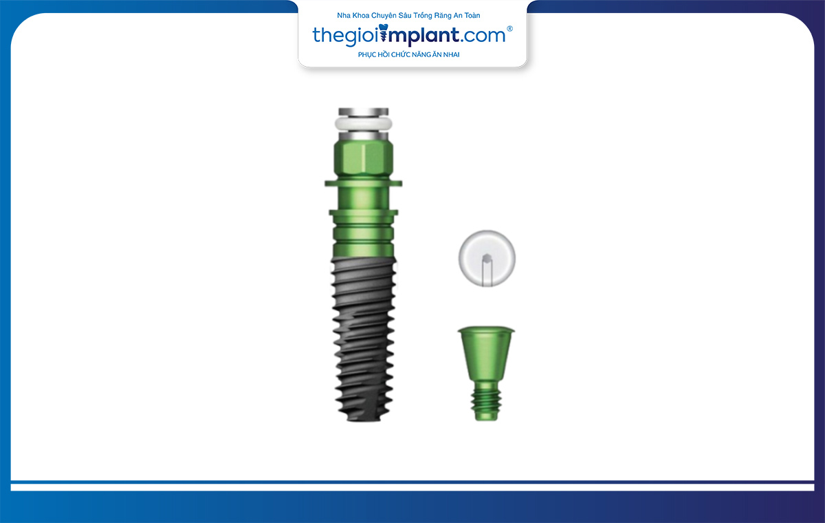 Trụ implant Hiossen có thiết kế độc đáo