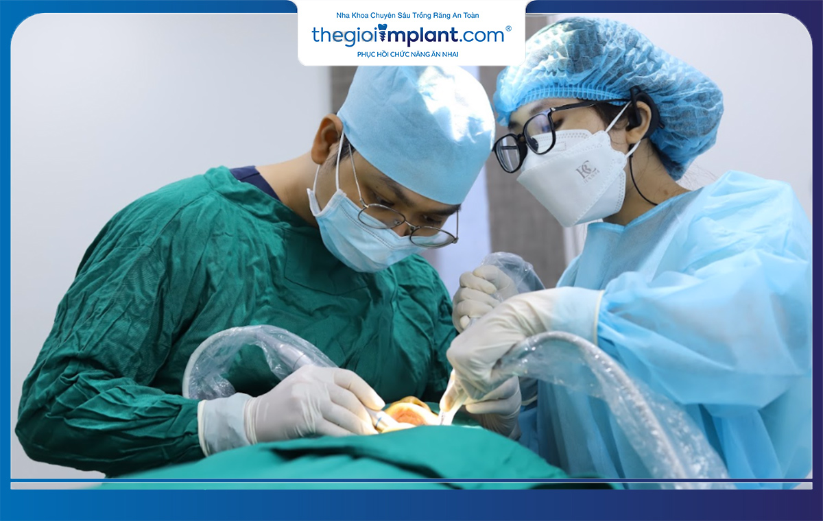 Quy trình phẫu thuật cấy ghép Implant xương gò má tại thegioiimplant.com nghiêm ngặt