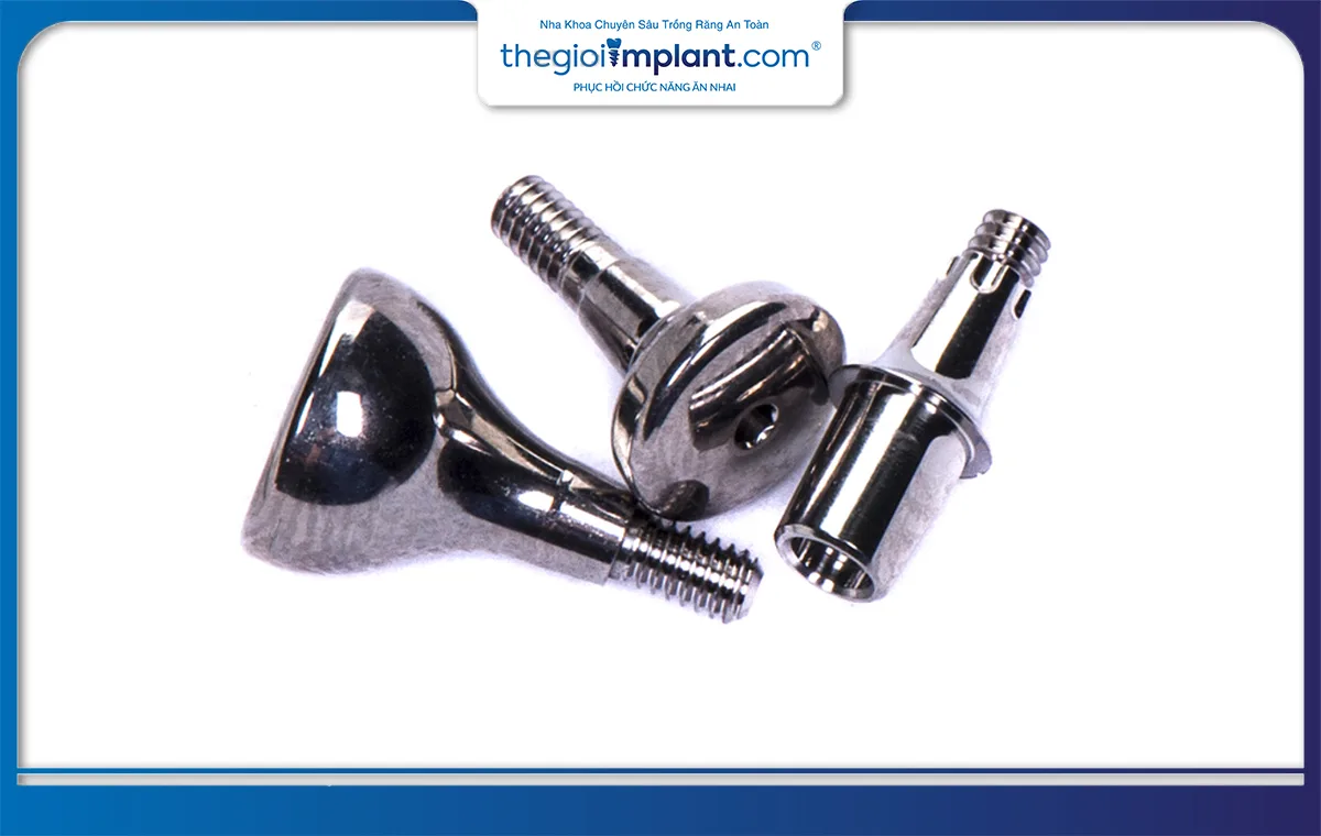 Healing trong implant được làm từ nhiều chất liệu và có hình dạng khác nhau