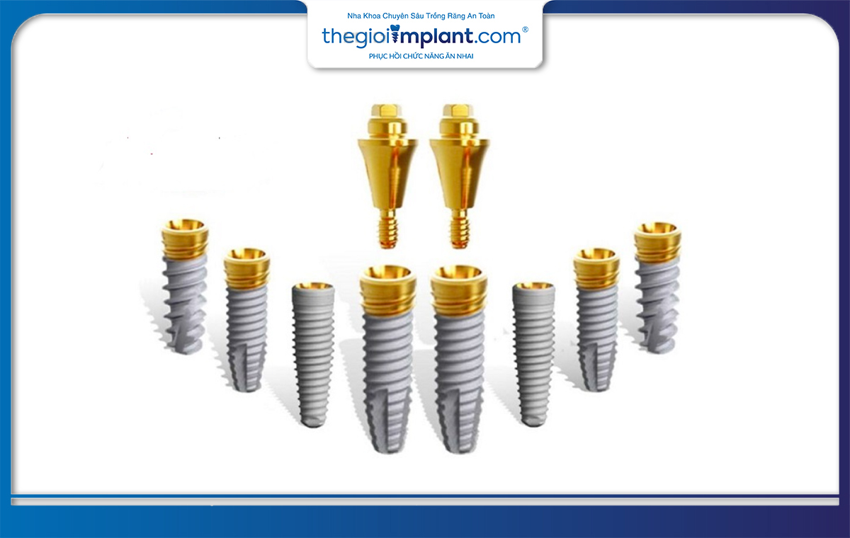 Trụ implant Nobel Biocare được chế tác từ Titanium nguyên chất