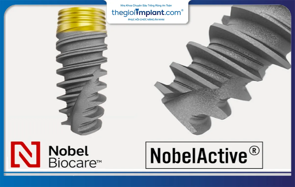 Trụ implant Mỹ Nobel Biocare Active