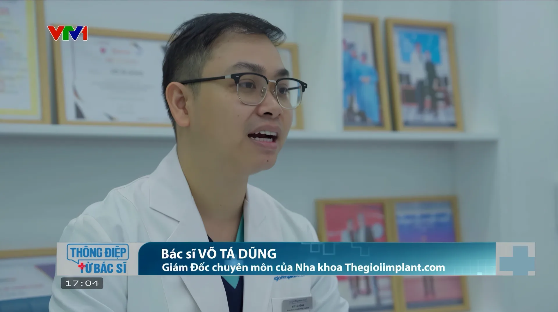 VTV1 ĐƯA TIN: NHA KHOA THẾ GIỚI IMPLANT.COM TRỒNG RĂNG AN TOÀN, BỀN VỮNG VỚI MÁNG ĐỊNH VỊ DSG