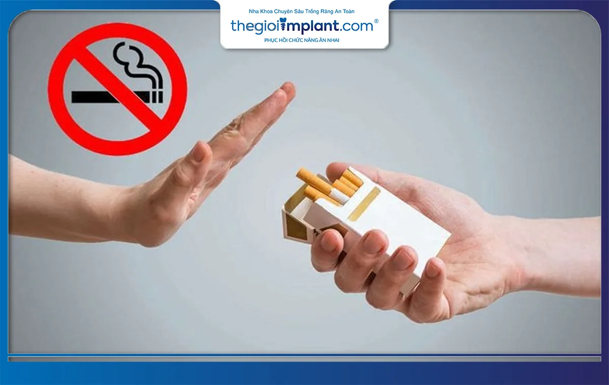 Nói không với thuốc lá để răng miệng thơm tho