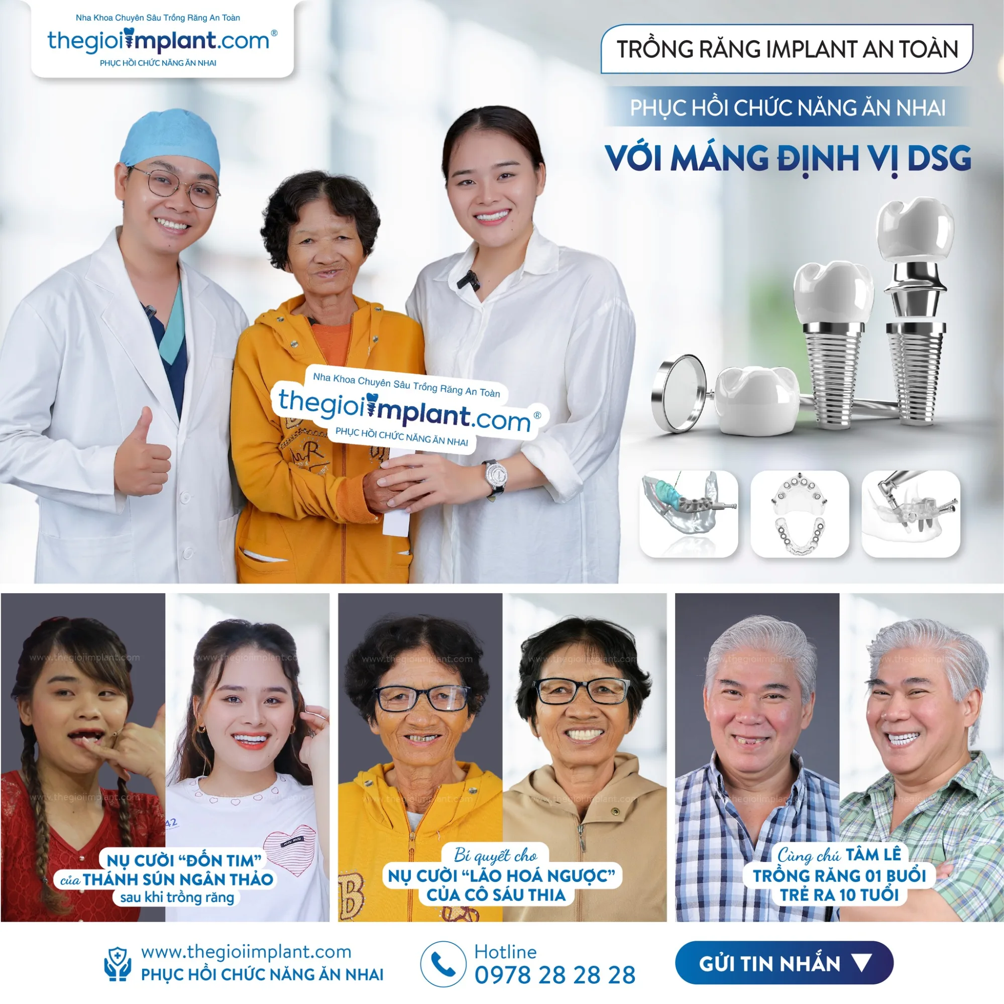 Khách hàng tin chọn bác sĩ Implant giỏi tại Thế Giới Implant