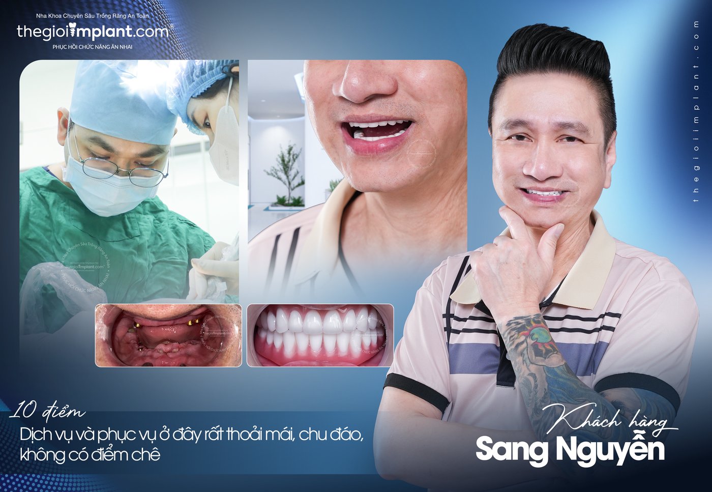 Cảm nhận khách hàng Anh Nguyễn Sang